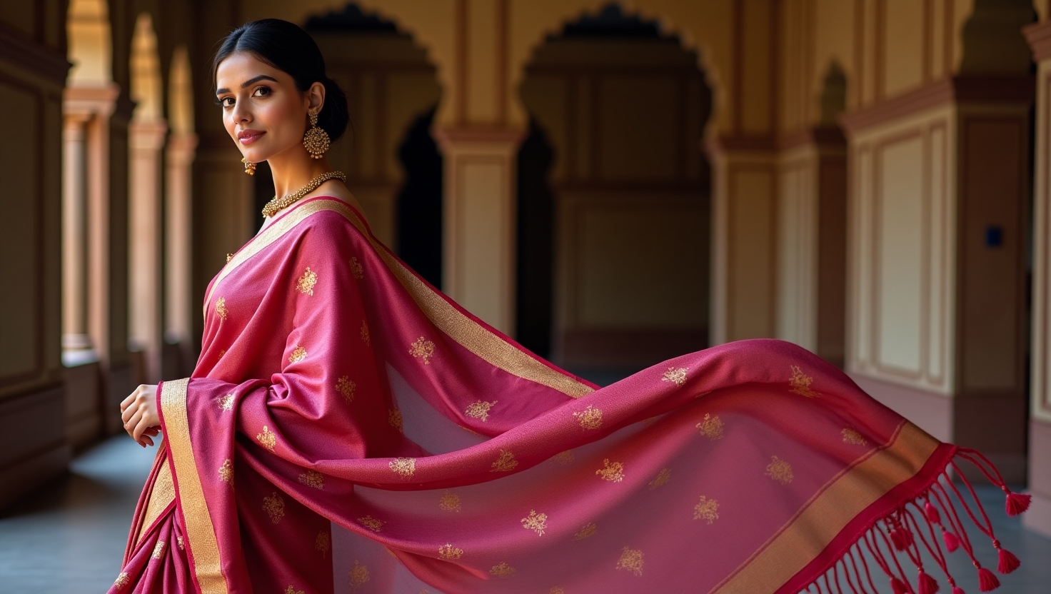 Flux_Dev_A_traditional_Indian_woman_wearing_a_luxurious_magent_2